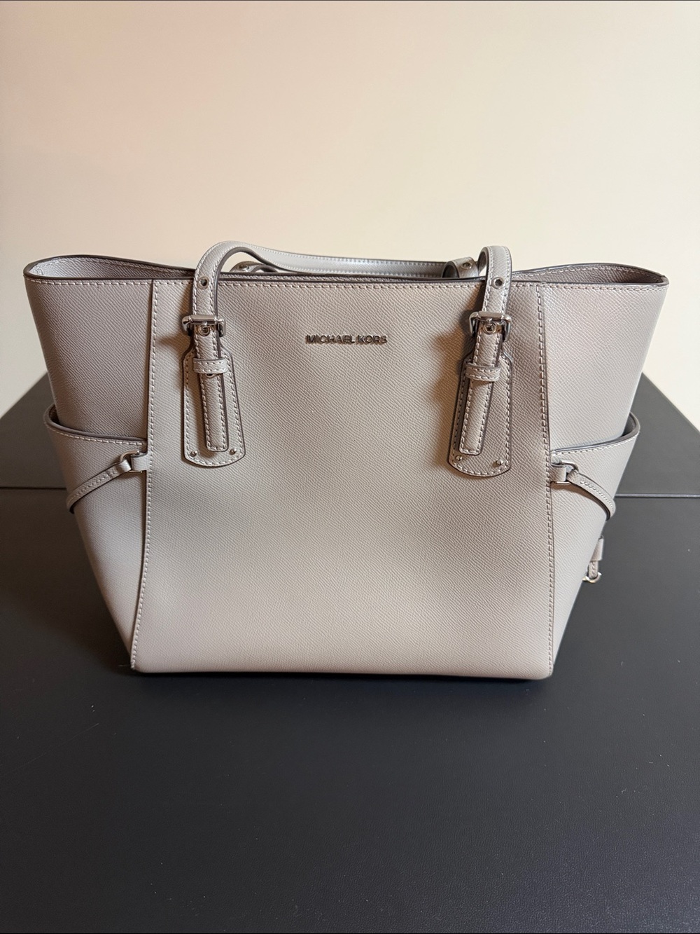 Michael Kors Light Taupe Saffiano Leather Tote